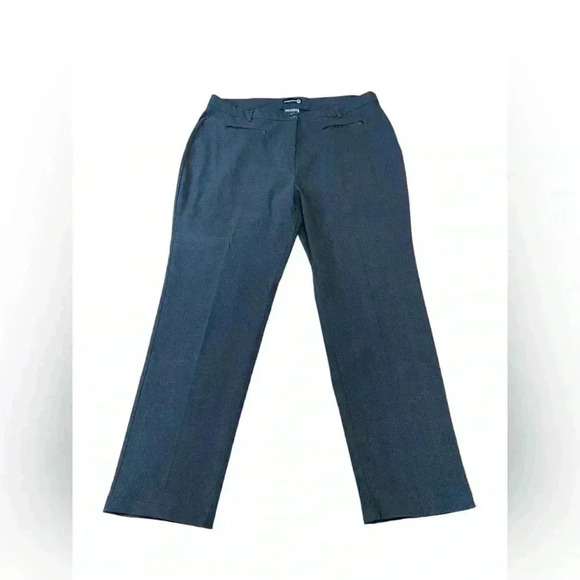 NWOT Claire France, Plus-Size Tailored Straight-Leg  Trousers, 16W, Gray 💫 - Picture 2 of 8